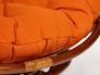 Кресло-качалка Papasan w 23/01 B с подушкой Pecan, ткань Оранжевый