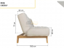 Диван Алабуга Серый Velutto 52