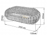 Диван плетёный Nest
