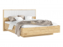Кровать парящая 1600 Сильвия (с ПМ) Браш Вайт, Дуб Крафт