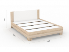 Кровать 160 со встроенным основанием под матрас
