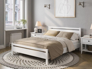 Кровать Вероника-1 1200 Белый античный
