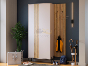 Прихожая Мебельсон К8 дуб крафт золотой/кашемир