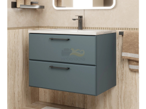 Тумба с раковиной Uperwood Foster серый графит 70 см