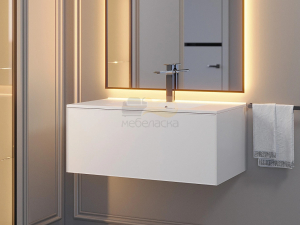 Тумба с раковиной Uperwood Parma Premium белая 85 см