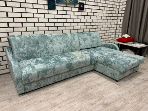 Диван Аккордеон 1600 с оттоманкой (1600) Plush laggon