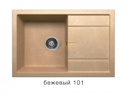 Мойка кварцевая Tolero R-112 Бежевый 101