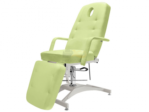 Кресло косметологическое Гармония-1 гидравлика Люкс-2 зеленый