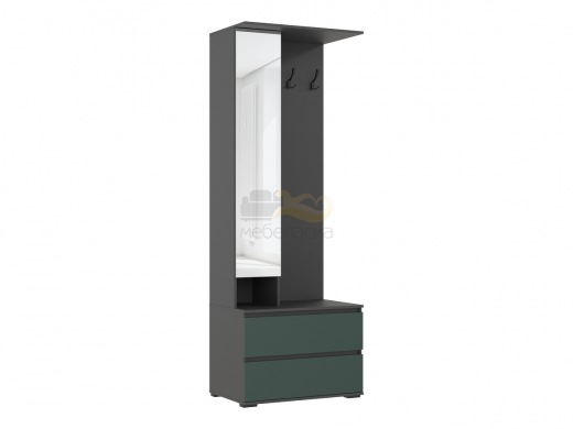 Прихожая Норд Изумрудный, Графит