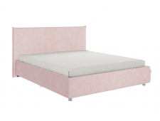 Кровать Квест 1600 велюр нежно-розовый